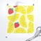 Yellow Summer Red Fruit Geometric Lemon Strawberry Illustrated Juice Lemonade Custom Removable Wallpaper by Spoonflower Peel & Stick Wallpaper 2FT Wide